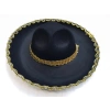 Durukar® Altın Renk Şeritli Meksika Mariachi Latin Şapkası 55 cm Çocuk