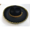 Durukar® Altın Renk Şeritli Meksika Mariachi Latin Şapkası 55 cm Çocuk