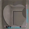 Durukar® Apple Tasarım Kırılmayan Pleksi Duvar Aynası - 30x30 cm Modern Dekoratif Ayna