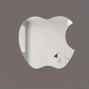 Durukar® Apple Tasarım Kırılmayan Pleksi Duvar Aynası - 30x30 cm Modern Dekoratif Ayna