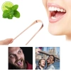 Durukar® Bakır Oil Pulling Yağ Çekme Dil Plak Temizleme Aleti Dil Fırçası Sıyırıcı Dil Kaşığı