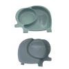 Durukar® Bebek ve Çocuk için Sevimli Fil Model Desenli Yemek Bebek Mama Kabı Bölmeli Tabak