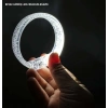 Durukar® Beyaz-Gümüş Led Işıklı Baskı Yapılabilen Pilli Bileklik Bilezik 1,5 cm Genişlik