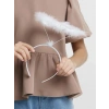 Durukar® Beyaz Otrişli Tüylü Esnek Yapı Melek Haresi Melek Tacı