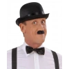 Durukar® Charlie Chaplin Stil Yetişkin Şapkası – Siyah Melon Parti Şapkası