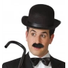 Durukar® Charlie Chaplin Stil Yetişkin Şapkası – Siyah Melon Parti Şapkası