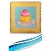 Durukar® Decotown Duvar Panosu 40*40 Cup Cake Muffin Motifli Duvar Süsü