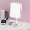 Durukar® Touch LED Lighted Square Makeup Mirror – With Six Organizer Trays, Adjustable Lighting Desktop Makeup and Skincare Mirror