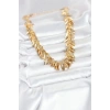 Durukar® Gold Renk Pirinç Saçaklı Kadın Kadın Kolye