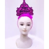 Durukar® Happy Birthday Neon Fuşya Renk Doğum Günü Tacı 24x15 cm