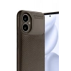 Durukar®  Honor 400 Kılıf Auto Focus Karbon Kapak - Kahverengi
