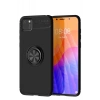 Durukar®  Huawei Y5P Kılıf Range Yüzüklü Silikon - Siyah