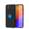 Durukar®  Huawei Y5P Kılıf Range Yüzüklü Silikon - Siyah-Mavi
