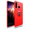 Durukar®  Huawei Y6P Kılıf Range Yüzüklü Silikon - Kırmızı