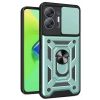 Durukar®  İnfinix Hot 30 5G Kılıf Pars Lens Yüzüklü Silikon - Yeşil