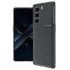 Durukar®  İnfinix Hot 50 4G Kılıf Auto Focus Karbon Kapak - Siyah