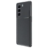 Durukar®  İnfinix Hot 50 4G Kılıf Auto Focus Karbon Kapak - Siyah