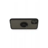 Durukar®   iPhone 11 Kılıf Montreal Yüzüklü Silikon Kapak - Siyah