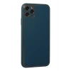Durukar®  iPhone 11 Pro Kılıf Coco Deri Silikon Kapak - Mavi