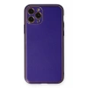 Durukar®  iPhone 11 Pro Kılıf Coco Deri Silikon Kapak - Mor