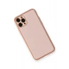 Durukar®  iPhone 11 Pro Kılıf Coco Deri Silikon Kapak - Pembe