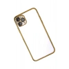 Durukar®  iPhone 11 Pro Kılıf  Lensli Silikon - Gold