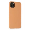 Durukar®  iPhone 11 Pro Max Kılıf Nano içi Kadife Silikon - Mat Turuncu