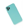Durukar®  iPhone 11 Pro Max Kılıf Nano içi Kadife Silikon - Turkuaz