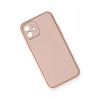 Durukar®  iPhone 12 Kılıf Coco Deri Silikon Kapak - Pembe