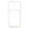 Durukar®  iPhone 12 Kılıf Kart Şeffaf Silikon - Şeffaf