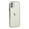 Durukar®  iPhone 12 Kılıf  Lensli Silikon - Gümüş