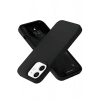 Durukar®  iPhone 12 Kılıf Nano içi Kadife Silikon- Siyah