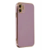 Durukar®  iPhone 12 Kılıf Volet Silikon - Mor