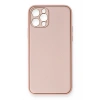 Durukar®  iPhone 12 Pro Kılıf Coco Deri Silikon Kapak - Pembe