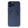 Durukar®  iPhone 12 Pro Kılıf Jack Magneticsafe Lens Silikon - Lacivert