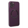 Durukar®  iPhone 12 Pro Kılıf Jack Magneticsafe Lens Silikon - Mürdüm
