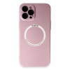 Durukar®  iPhone 12 Pro Kılıf Jack Magneticsafe Lens Silikon - Rose Gold