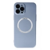 Durukar®  iPhone 12 Pro Kılıf Jack Magneticsafe Lens Silikon - Sierra Blue