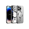 Durukar®  iPhone 12 Pro Kılıf Kross Magneticsafe Kapak - Gümüş