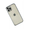Durukar®  iPhone 12 Pro Kılıf  Lensli Silikon - Lacivert