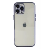 Durukar®  iPhone 12 Pro Kılıf  Lensli Silikon - Mor