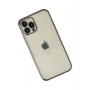 Durukar®  iPhone 12 Pro Kılıf  Lensli Silikon - Siyah