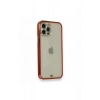 Durukar®  iPhone 12 Pro Kılıf Liva Taşlı Silikon - Kırmızı