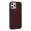 Durukar®  iPhone 12 Pro Max Kılıf Asya Deri Silikon - Mürdüm