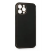Durukar®  iPhone 12 Pro Max Kılıf Coco Deri Silikon Kapak - Siyah