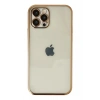 Durukar®  iPhone 12 Pro Max Kılıf  Lensli Silikon - Gold
