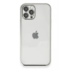Durukar®  iPhone 12 Pro Max Kılıf  Lensli Silikon - Gümüş