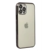 Durukar®  iPhone 12 Pro Max Kılıf  Lensli Silikon - Siyah