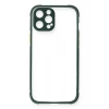 Durukar®  iPhone 12 Pro Max Kılıf Miami Şeffaf Silikon - Koyu Yeşil