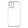 Durukar®  iPhone 12 Pro Max Kılıf Miami Şeffaf Silikon - Lila